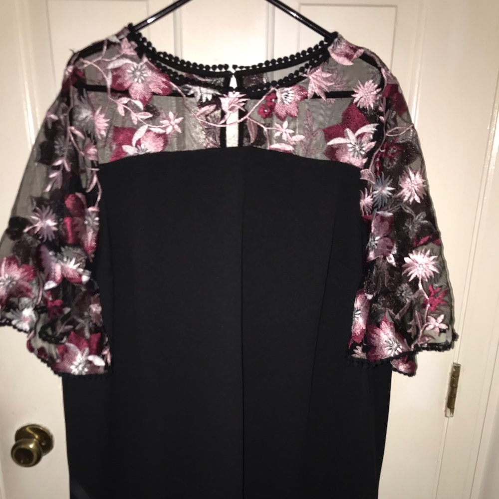 Black knee length dress